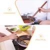 1Pair Chinese Long Wooden Chopsticks 32Cm Red Sandalwood Hot Pot Frying Cooking Pasta Noodles Barbecue Heat Resistant Comfort