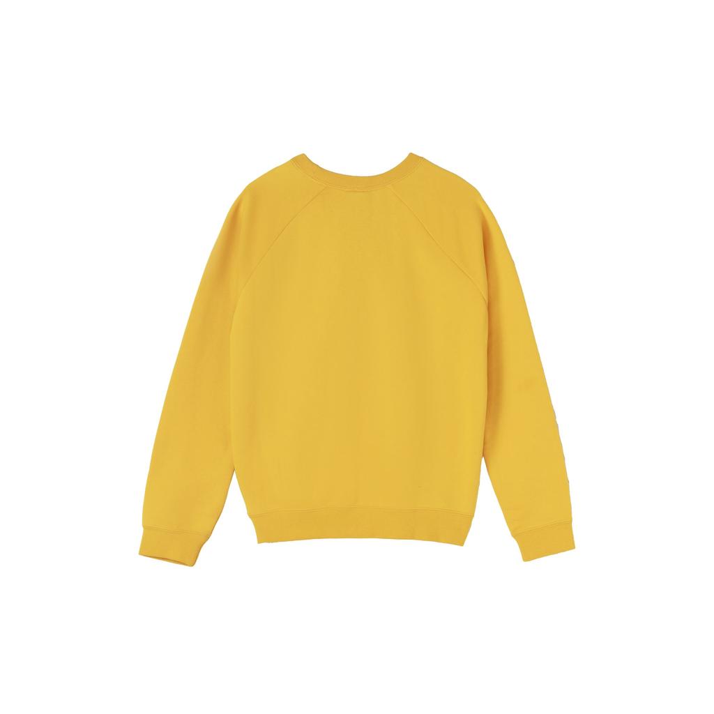 Nike Logo Print Crew Neck Pullover Sweatshirt Women Tops Yellow CI1178-752