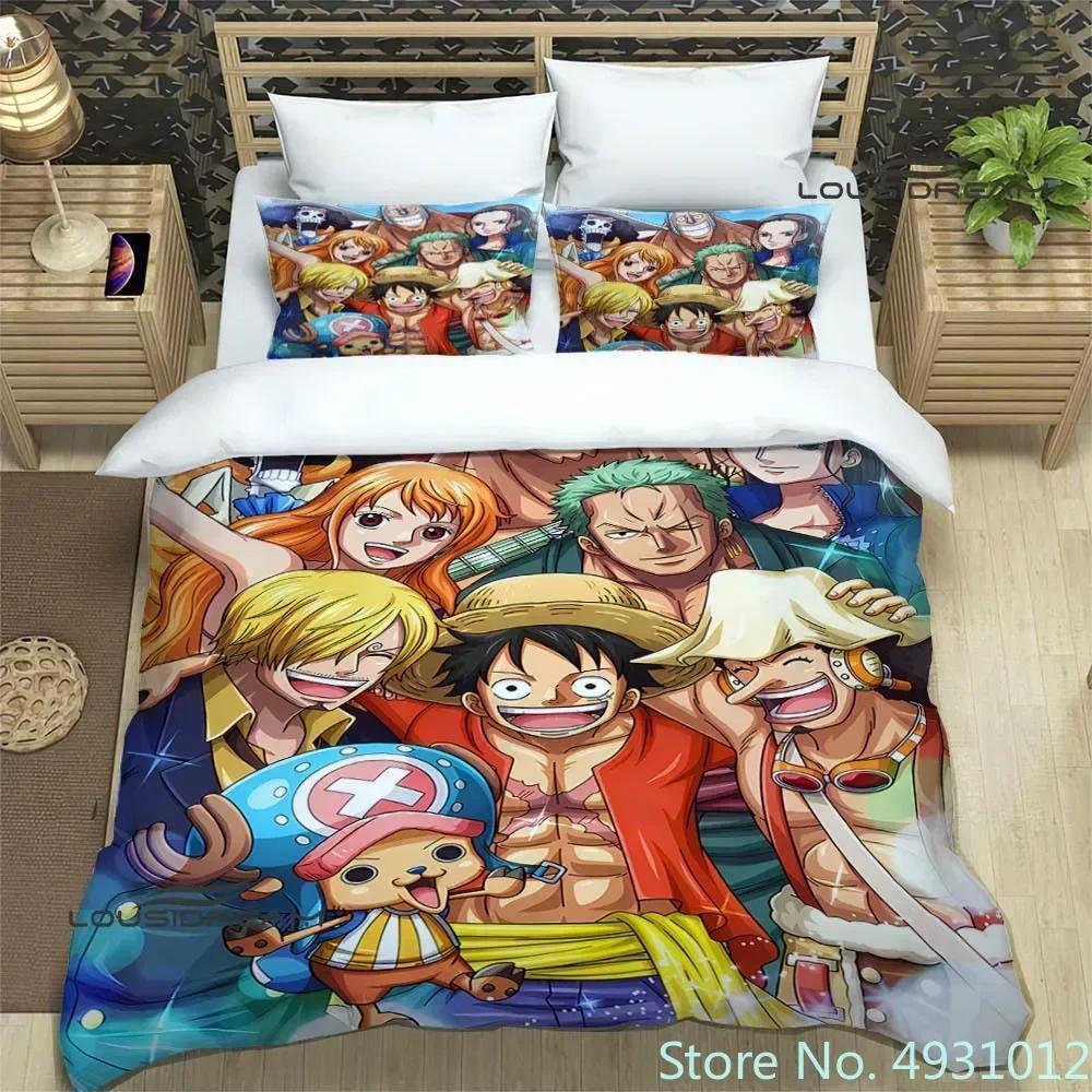 Cartoon One-Piece Bedding Sets Exquisite Supplies Pillowcase Anime Bedclothes 3D Printed Kids Adult Quilt Duvet Cover Gift