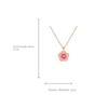 Korean Style Peach Blossom Necklaces Fashion Jewelry Flower Clavicle Chains  Women Girls