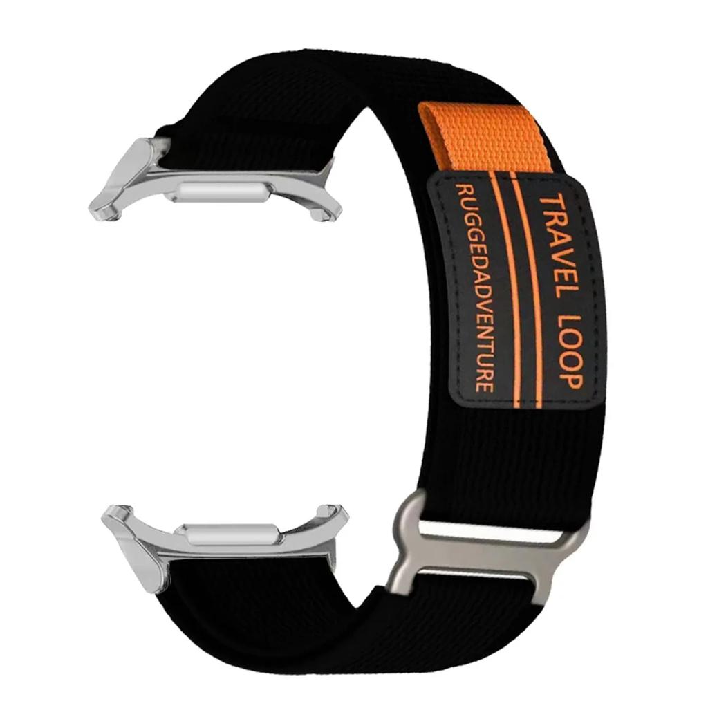 Nylon Travel Loop Strap for Samsung Galaxy Watch 7 Ultra 47mm Men Sport Band for Galaxy 7 47mm ultra NO Gaps Curved End Bracelet