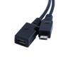 20cm 2-in-1 Micro USB Cable Adapter Power Cable OTG Cable USB Adapter Data Cable Y Splitter