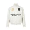 Mens 2026 American Vintage Wash Badge Print Stand Collar Zip Up Sweatshirt Jacket Casual Outerwear