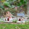 Decor Resin Ornament Miniature Fairy Garden House Villa Miniature Landscape Bonsai Decor Outdoor DIY Dolls House Decoration