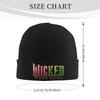 Wicked- For Good Pink To Green Logo Knitting Hat  Beanie Hats Kpop Elastic Unisex Adult Bonnet Hats Winter Graphic Caps
