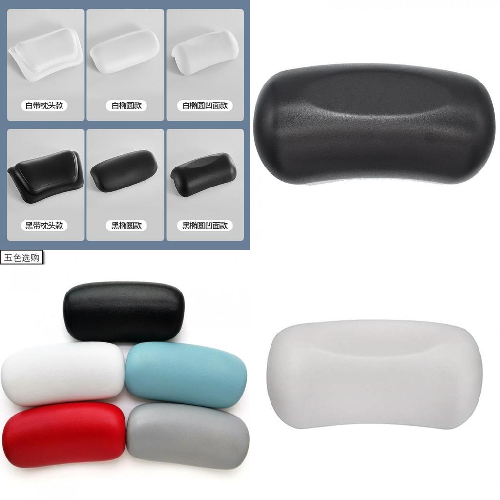 Waterproof Bath Pillow With Suction Cups For Spa And Home Bathroom Use