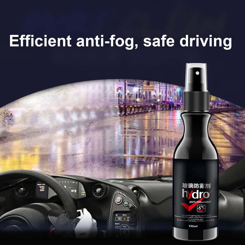 Anti-fog Car Windshield Defogging Coating Cleaning Anti Fog Glass Cleaner Oil Film Defogger Spray Waterproof Long-Lasting