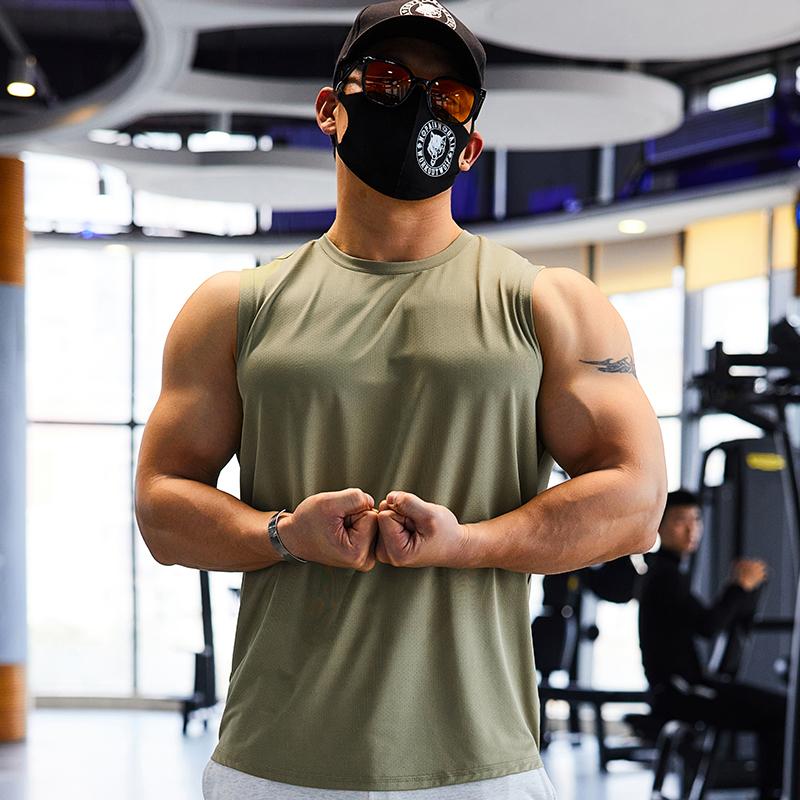 Men's Sleeveless Vest Man Bodybuilding Shirt Sports and Leisure Fitness Wear Athletes T-shirt Mens Singlet Running Vests Dryfit
