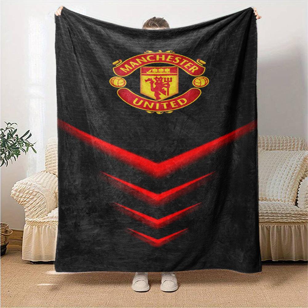 Manchester Blanket Soft Cozy Great for Couch Picnics Sofa Four Seasons Multipurpose Digital Print Best Holiday Gift for Friends Family