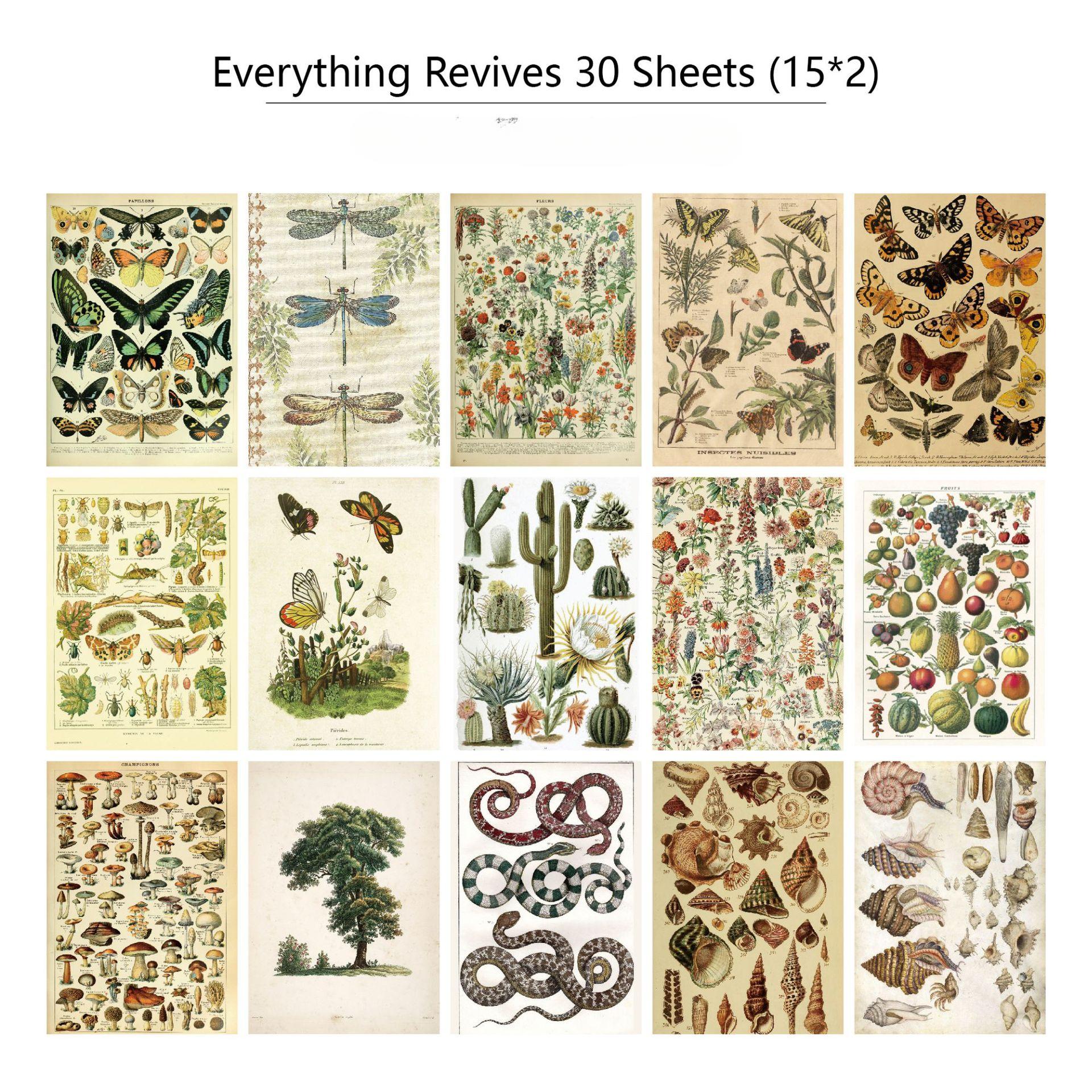 

30 листов/набор Ретро-стиль Ins Дневник Газета Декор Наклейки Скрапбукинг Журнал Наклейки Kawaii DIY Блокнот Канцелярские Наклейки