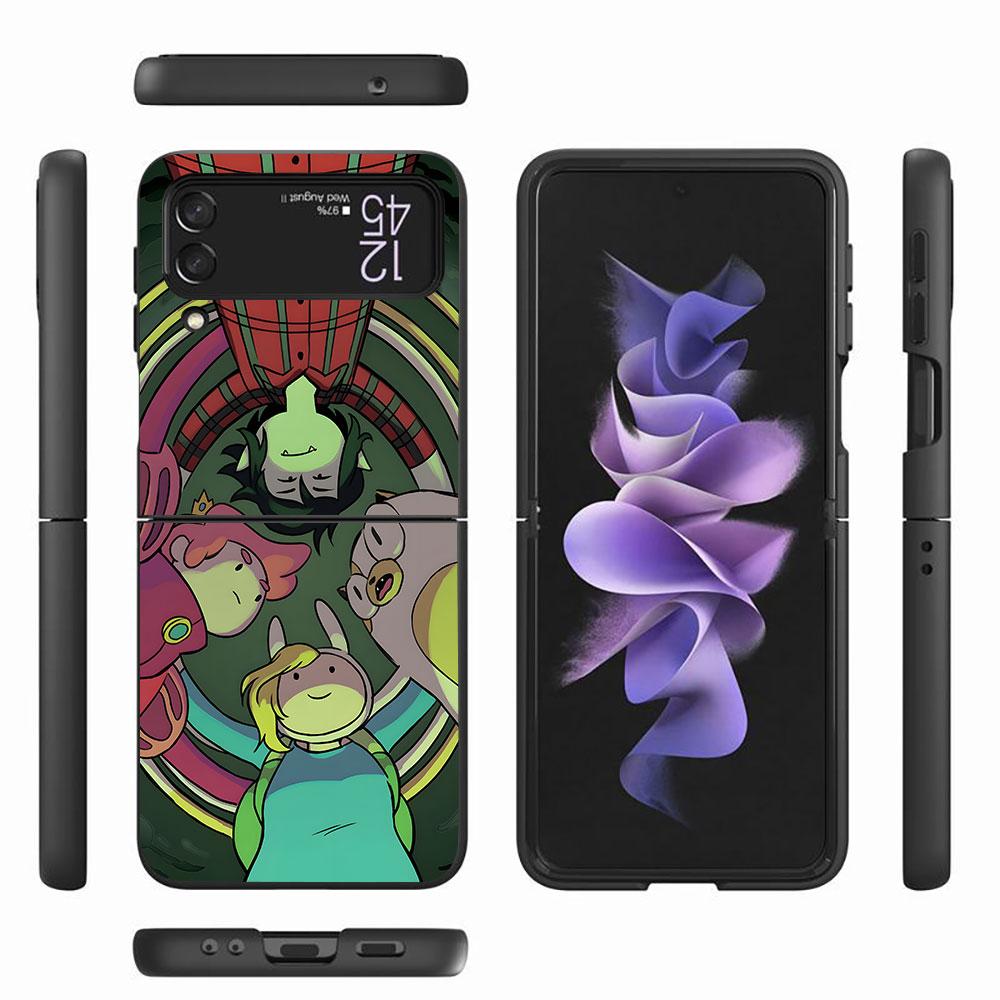Fionna Cake Case for Samsung Galaxy Z Flip4 Flip3 5G PC Hard Cell Phone Shell Z Flip 4 3 Black Coque Zflip4 Zflip3 Cover