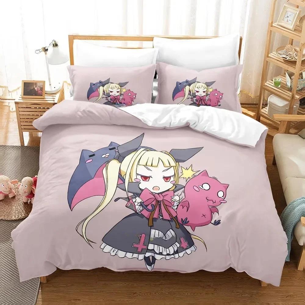 New Personality 3D Printed Anime Blazblue Bedding Set Cartoons three-piece set Adult Kid Bedroom Duvet cover Sets Home Textiles