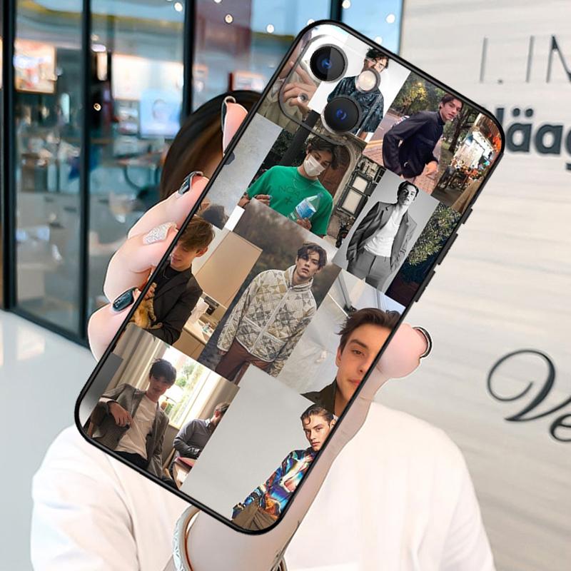 Louis Partridge Collage Bumper Phone Case For iPhone 11 12 13 14 15 Pro X XR XS Max 7 8 Plus SE 2020 Back Cover