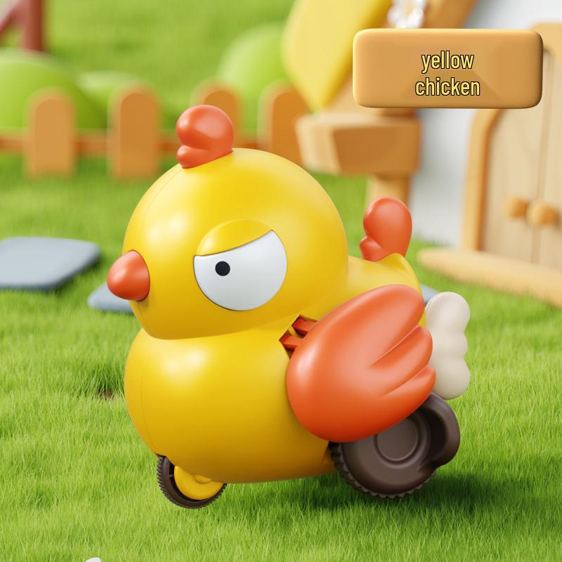 In-Stock Pull-String Elephant Car: Cute Crawling Baby Toy for Holding Head Learning