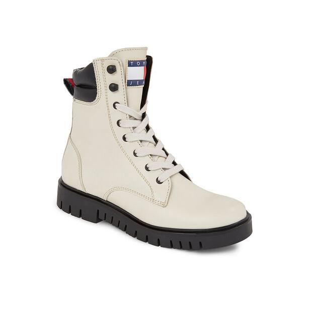 Tommy Jeans Tjw Lace-up Ankle Boots EN0EN02314 Beige