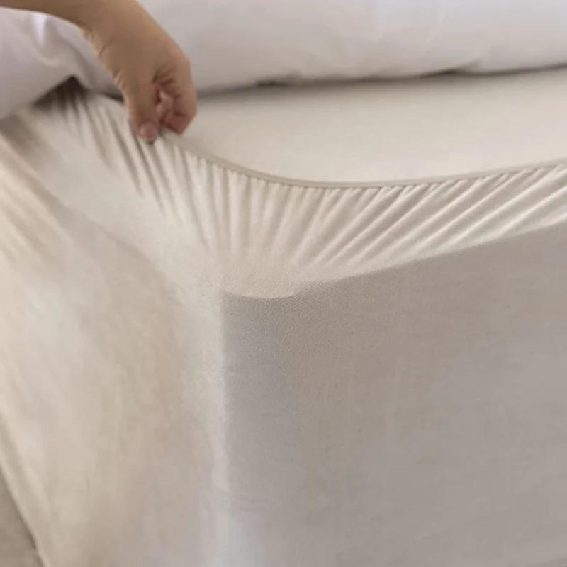 Perfect Bed Base Wrap Divan Valance Skirt-By Luxury Faux Suede With Three Sides Fabric and Around Elastic Easy To Install
