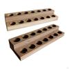 14 Holes Essential Oil Display Wooden Stand Rack Perfume Nail Polish Storage Tray Organizer
