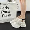 Dad Shoes Autumn New Thick-soled Star Color Matching College Style Versatile Height-increasing Muffin Sports and Leisure Shoes Women
