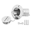 Bocal de Abastecimento de Convés de Barco com Tampa de Chave Hardware Marinho de Aço Inoxidável para Iate RV 45 Graus 1.5in 38mm