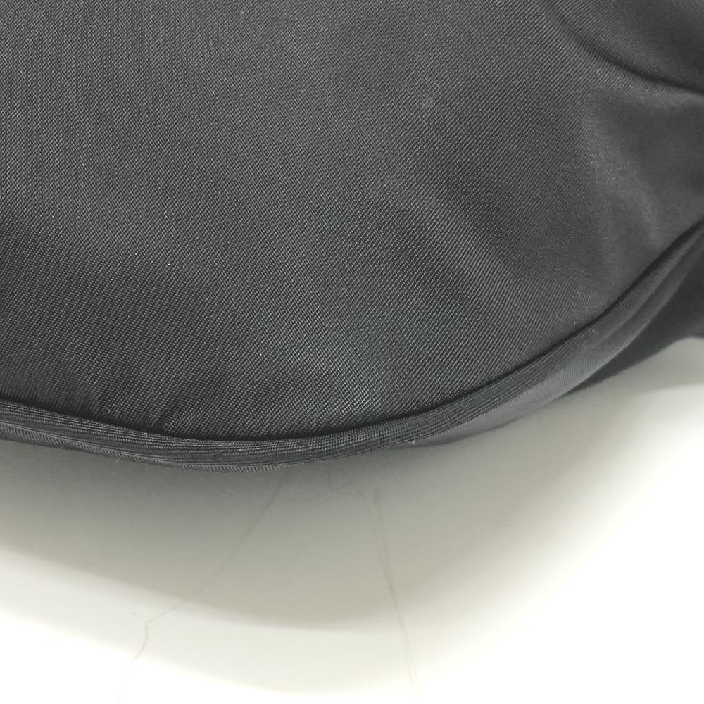 PRADA VL033 triangle plate Waist Pouch Bag body bag Nylon Black