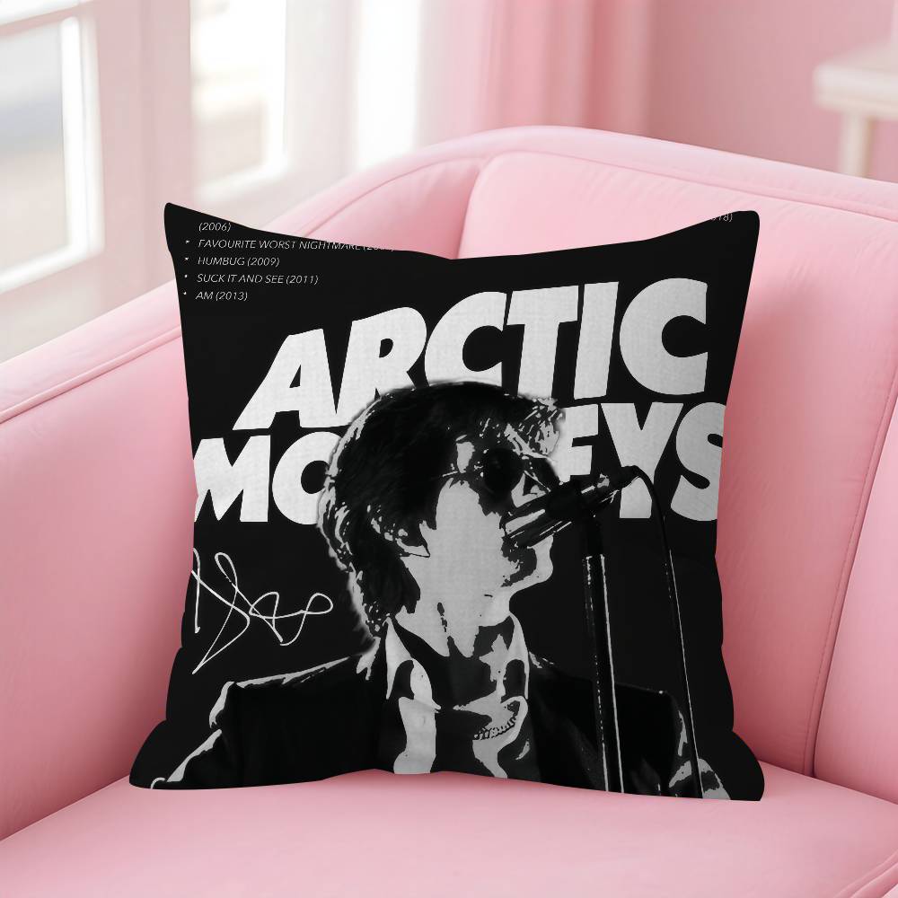 A-Arctic Rock Monkeys Band Cushion Cover Car Throw Pillow Case For Sofa Car Christmas Gift