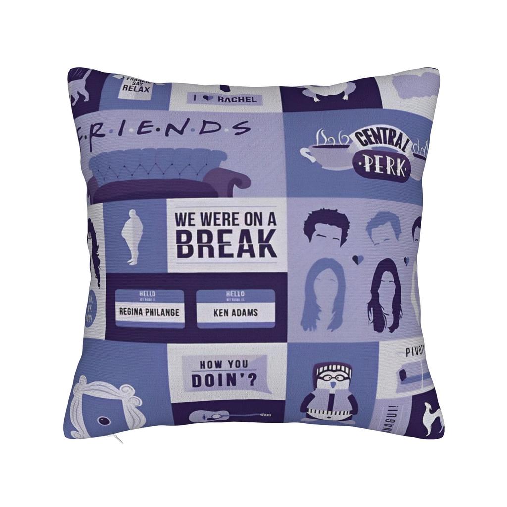 Friends Tv Show Pillowcase Soft Fabric Cushion Cover Decoration Throw Pillow Case Cover Seat Dropshipping 40*40Cm
