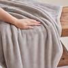 Lightweight Plush Blanket Solid Color Flannel Throw Blanket, for Bed, Portable Nap Sofa, Couch, Soft Fuzzy Sleeping All Seasons Warm