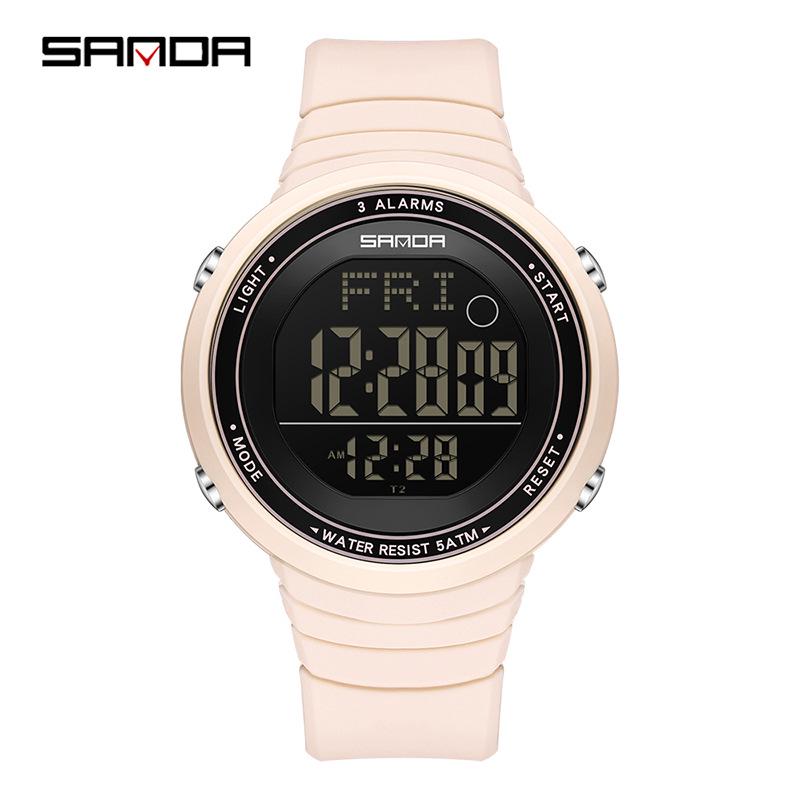 Sanda Waterproof Multifunction Luminous Sports Watch - Unisex Outdoor Fashion with Alarm Clock