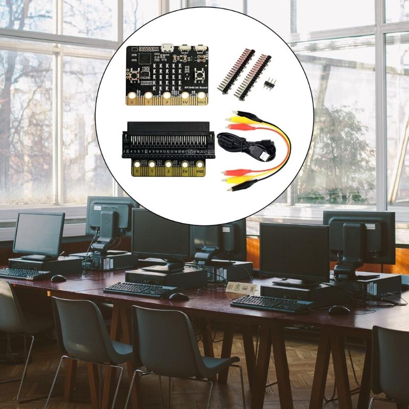 For RPi RP2040 Bit Development Board RP2040 Processor Micro:Bit Expansion Board Low Power for Programming Accessory