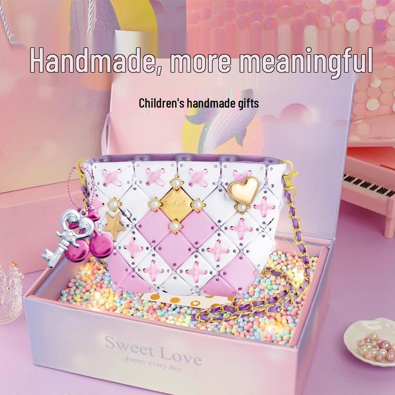 Handmade Japanese Puzzle DIY Bag for Girls (Ages 3-9) - Educational Toy & Birthday Gift