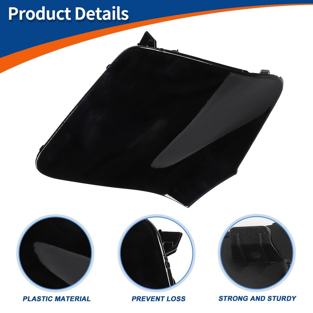 ACROPIX Front Car Bumper Toe Hook for Mercedes and Benz CLS W218 and CLS550 Part 1 Piece Cover, Black, 2015-2018, Number A2188850626,