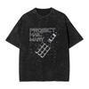 Project Hail Mary Washed Tshirt Unisex Women Summer Cotton Clothing Casual Fashion Round Neck Short Sleeved Tee Streetwear