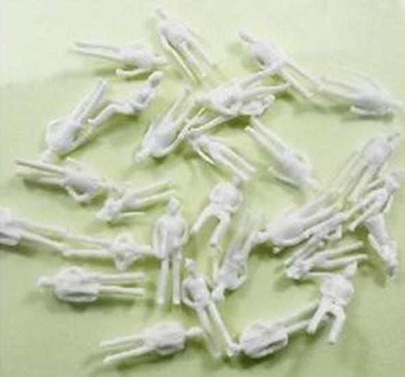 

This is Unpainted random white model railway architecture model set of 100 [No-brand item] perfect! human-shaped 1200 (approx. 10mm) білий