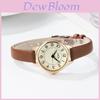 Gadi Vintage Style Quartz Watch For Women With Leather Strap And Water Resistance