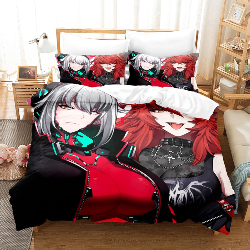 Hot Virtual Idol Zentreya Themed Bedding Set Skin Friendly Duvet Cover Pillowcases Cozy Indoor Sleeping Room Decoration