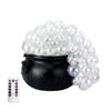 Purple Light Halloween Bubbling Cauldron Decoration Luminous Bubbling Pot Ornament  Bar