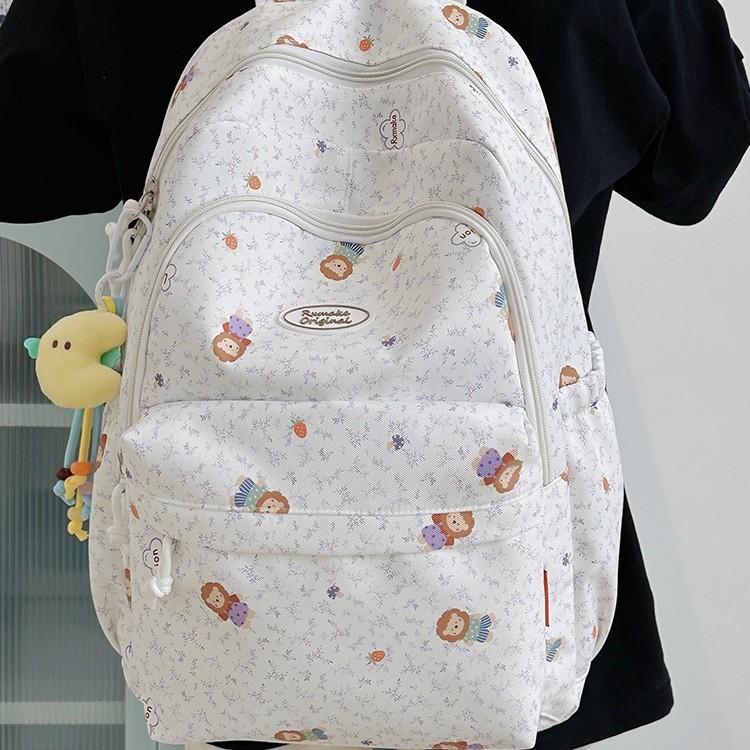 Schoolbag Xiaosheng junior high school student schoolbag 1011 new trendy printed backpack light and large capacity travel foreign style backpack