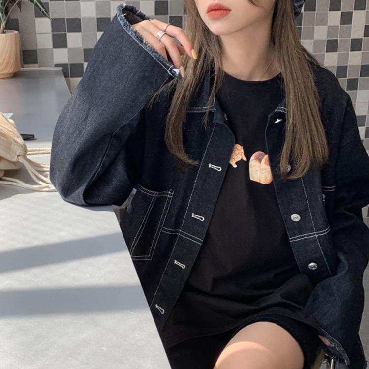 Korean Pure Cotton Printed Short-sleeved T-shirt for Women In Summer New Round Neck Casual Loose Half-sleeved Top