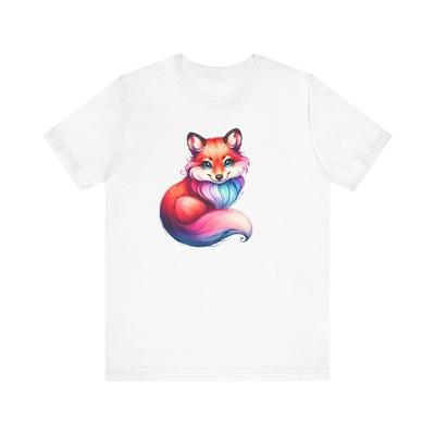 T-shirt Renard Thérien Aquarelle Artistique Équipement Renard Thérien