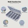 Super Sturdy 5-Compartments Fishing Tackle Storage Box 4 Sizes Portable Organizer Boxes For Fishing Hooks/Baits/Goods