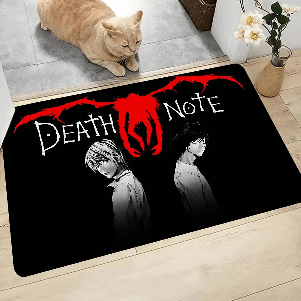 Japan Anime Death Note Door Mat Washable Non-Slip Living Room Sofa Chairs Area Mat Kitchen Toilet Rug