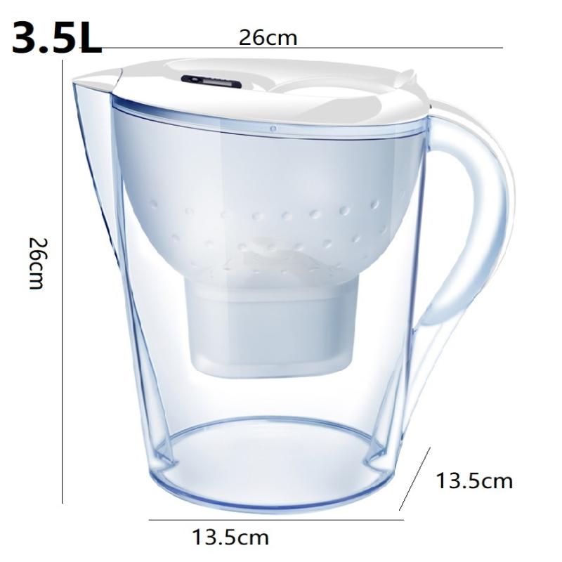 Chaleira Doméstica com 1 Dispositivo de Filtro, Purificador de Água de Carvão Filtro Não Tóxico de Água, Chaleira Portátil para Água Potável