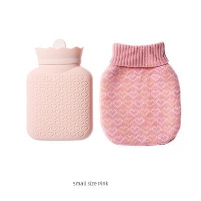 Explosion-Proof Water Injection Silicon Hot-Water Bag Portable Small Size Stuffed Female Belly and Feet Hot-Water Bag Portable Mini Hand Warmer