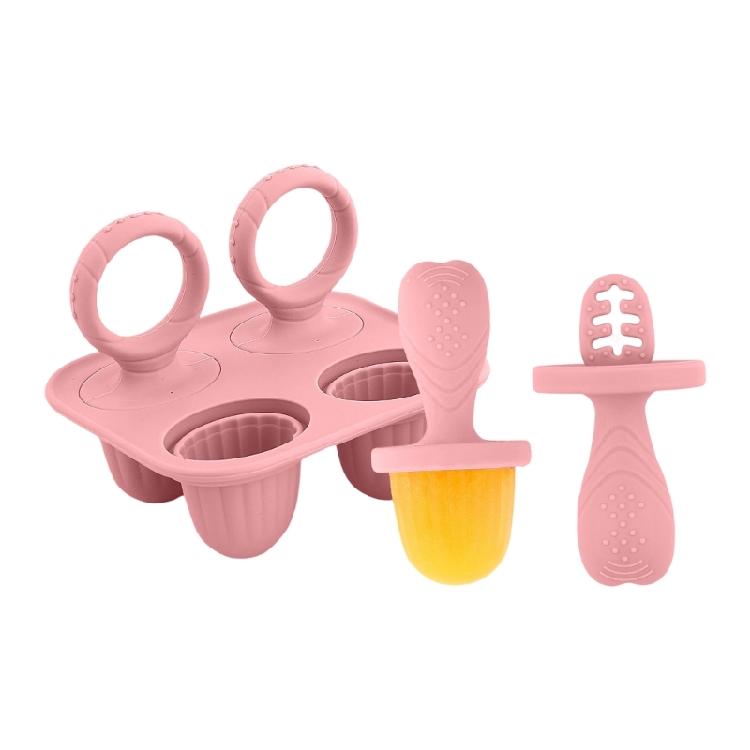 

Fun Shape Ices Creams Molds Reusables Silicones Popsicles Molds Easy To Clean For Birthday And Holiday Parties темно-розовый