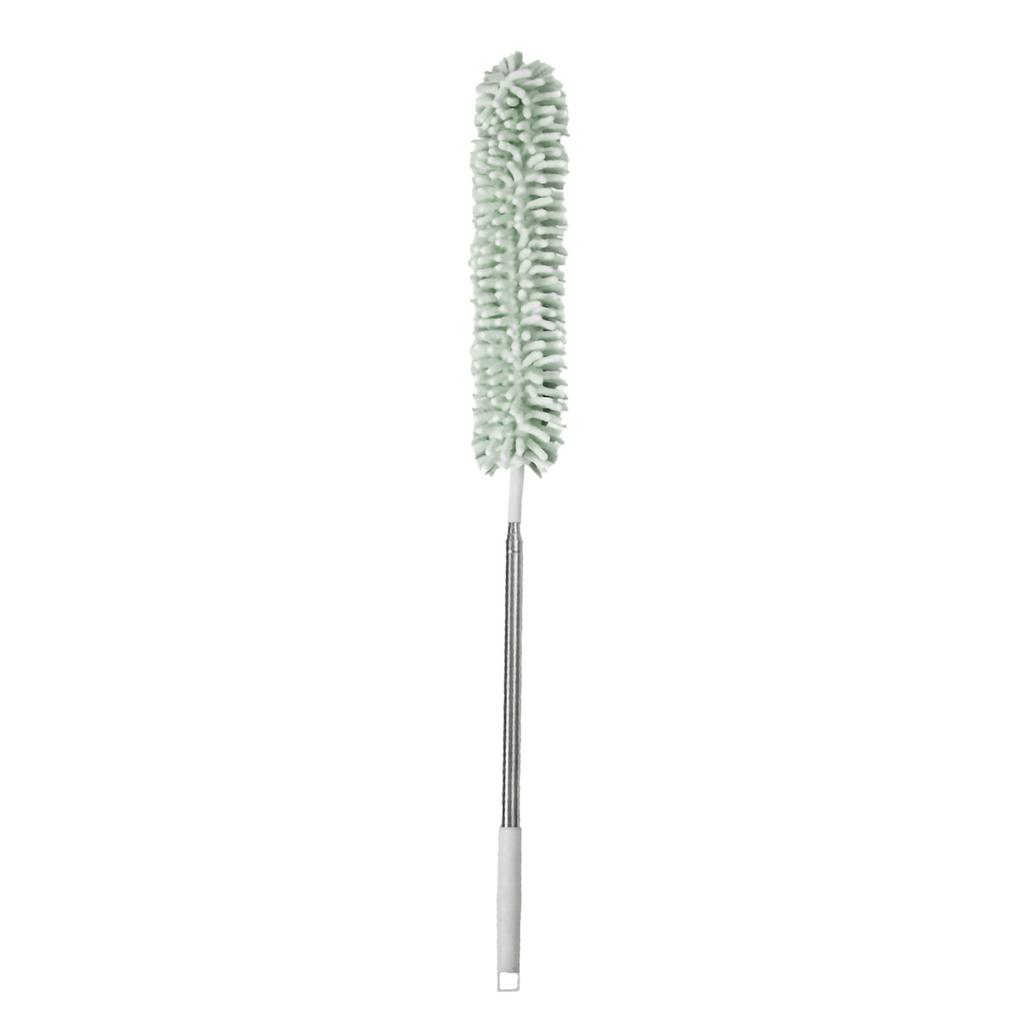 Telescopic Duster Handheld Dust Remover Washable Bendable Head for Household Ceiling Furniture Cleaning Telescopic Duster