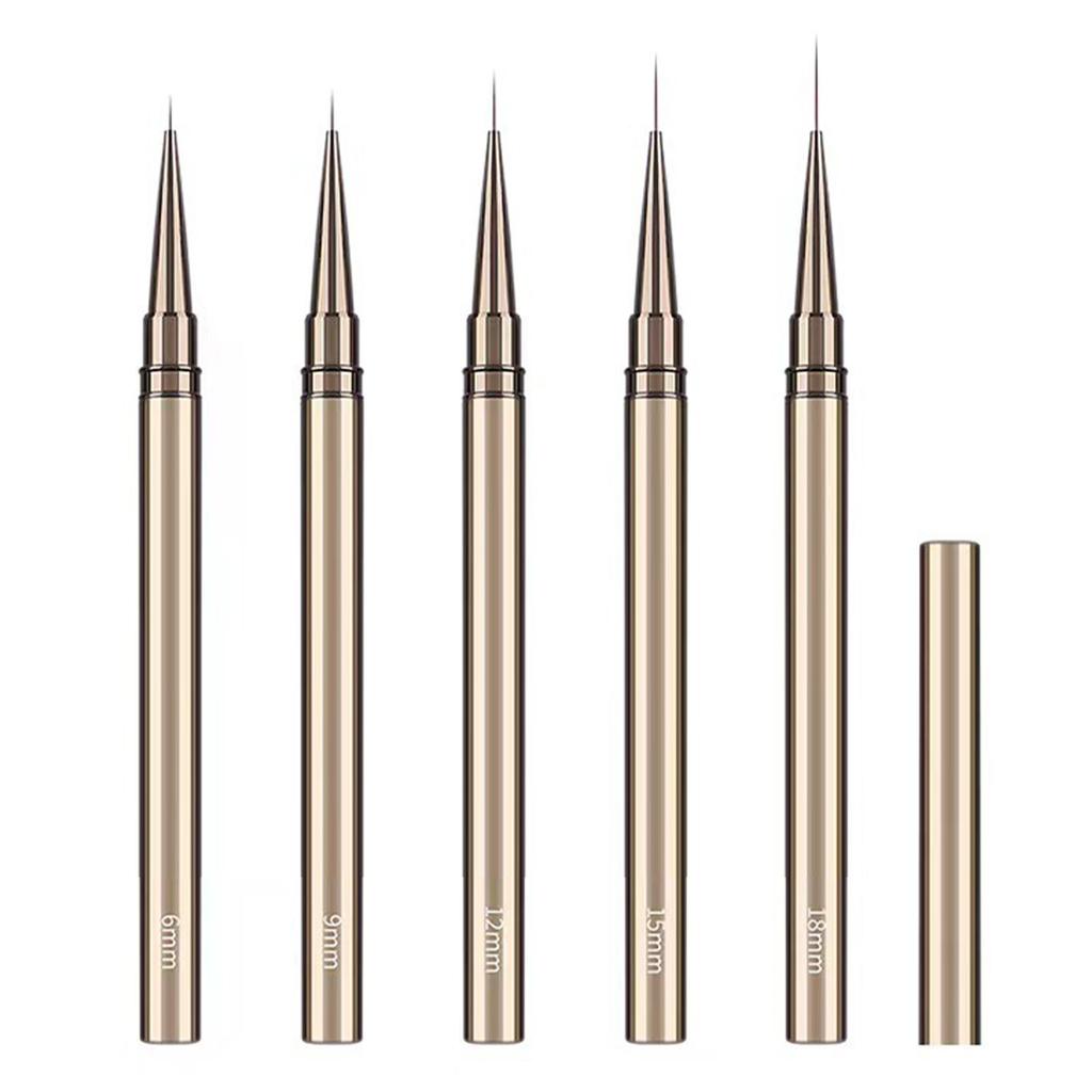 Nail Art Pen Ergonomic Reliable Lightweight Easy Operation Rugged Nail Art Liner for Home Nail
