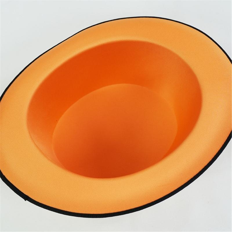 Trendsetting Flat Brimmed Hat with Ribbon for the Modern Wear Elegant Ribbon Hat for Stage Shows Magicians Costume