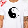 Yin Yang Graphic Printed Man TShirt Equilibrium Chinese Martial Arts Fashion Short Sleeve Cotton Tshirt Casual Loose Tees