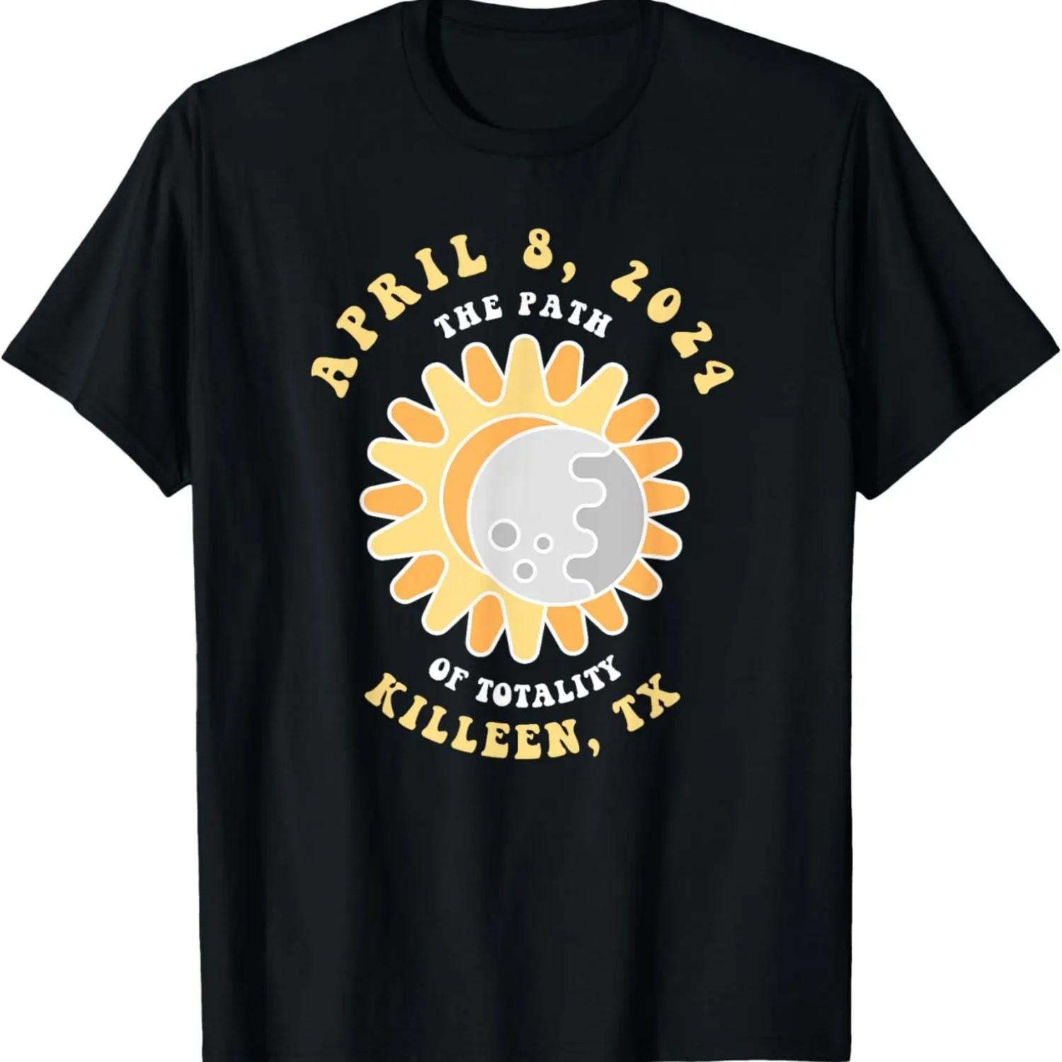 

Cute Killeen Texas Solar Eclipse April 8 2024 T-Shirt S чёрный