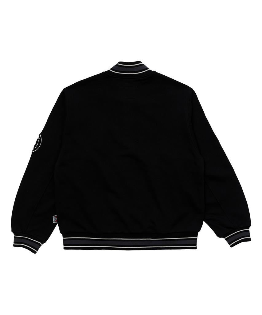Ben Davis Sweat Stadium Jacket Black